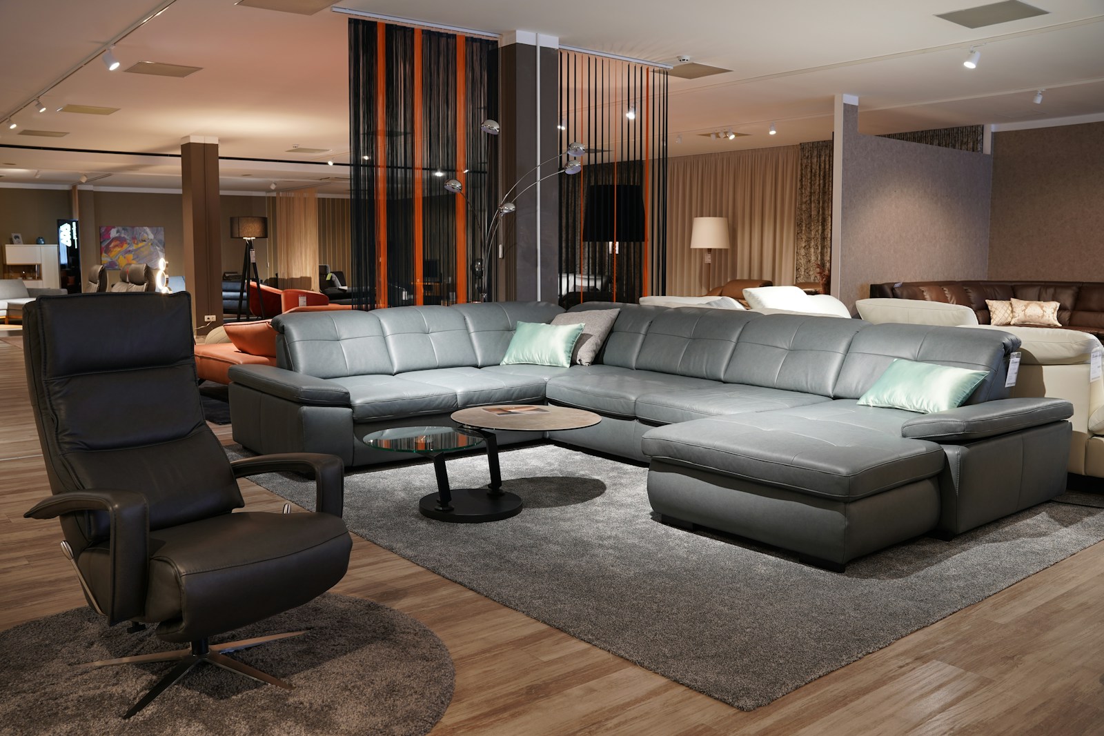 Clean customer-facing commercial retail interior