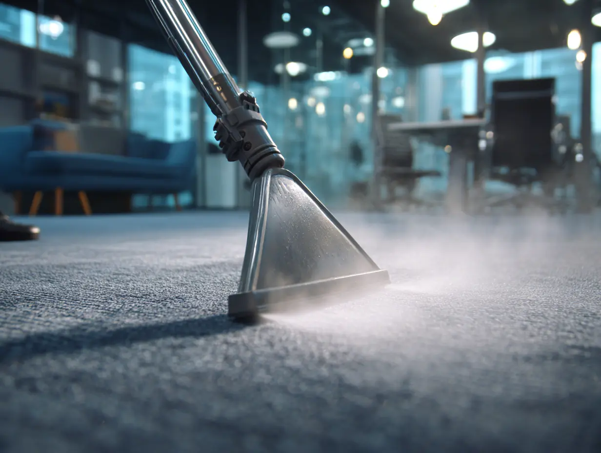 Commercial carpet extraction in a professional office